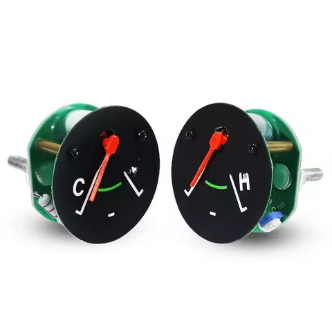 52mm Mechanical Water Temp Gauge 12-24V Black For Jeep CJ5 CJ7 CJ8 1966-1986 Replacement Dashboard I