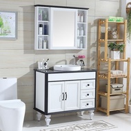 [Sg Sales] Vanity Cabinet Bathroom Cabinet Wash Basin Cabinet Bathroom Cabinet Combination Bathroom Wash Table Floor-Standing Bathroom Wash Basin Simple Wash Basin Mirror Cabinet