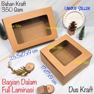 Cake Box Bread Snack Snack 17x17x9 25x17x9 Brown KRAFT Cupcake Box/ contains 4 6 Compartments 4 6 Kr