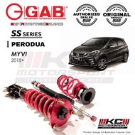 Perodua Myvi Gen 3 2018+ - GAB SS Series Fully Adjustable Suspension / Coilover