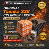Original Tanaka 328 Cylinder + Piston mesin rumput block dan piston
