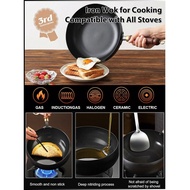 Uncoated Big Belly Pot Big Belly Pot Home Cooking Traditional Forged Uncoated Healthy