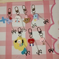 •> New link ~ BT21 simple charm keychain || BT21 ribbon keychain <•