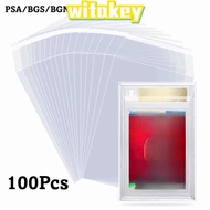 WITAKEY 100 Sheets PSA BGS Card Brick Film, Strong Waterproof PSA BGS Slab Sleeve, High Quality Tran