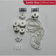 1 Set Roller Blind Head Roller Window Bead Chain Plus Roller Blind Bracket Multipurpose Manual Curta
