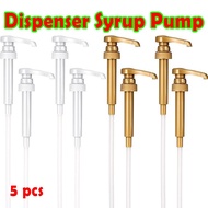 5pcs Syrup Pump for Torani Davinci Starbucks Syrup Dispenser Liquid Dispenser Fits 750ml375ml Bottle