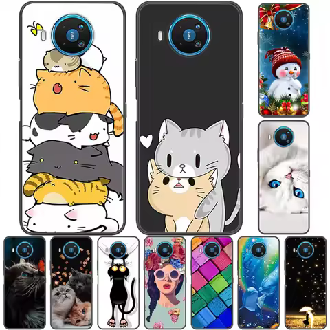 For Nokia 8.3 5G Cases 7.2 6.2 5.4 Soft TPU Silicone Lovely Back Cover for Nokia 7.2 6.2 Phone Case 