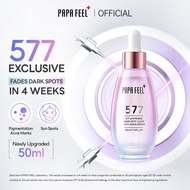 PAPA FEEL 577 Whitening Serum 30ml | Fade Dark Spots, Acne & Dull Skin | Niacinamide, Arbutin, VC, R