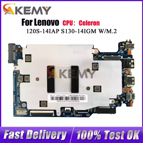 For Lenovo 120S-14IAP S130-14IGM Laptop Motherboard With N4100 N3350 CPU 4GB RAM M.2 Interface 100% 