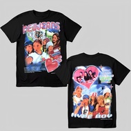 เสื้อยืด เสื้อยืดคุณภาพดี         ย้อนยุคNEWJEANS HYPE BOY - UNISEXS-5XL  เสื้อยืดคอตตอน ผ้าฝ้ายที่ส