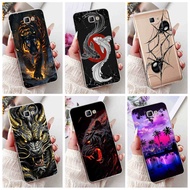For Samsung Galaxy J7 Prime On7 (2016) G610Y G610F J7Prime 2 Fashion Dragon Spider Style Soft Silico