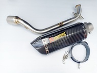 ชุดท่อ Aerox155 ปี2021 ชุดท่อ Nmax155 ปี2021+AK14นิ้วเคฟล่า