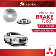 BREMBO Front Brake Disc (2pcs) For Mitsubishi Triton Lite KA4T, Mitsubishi Triton Quest KJ3T 4x2'16