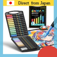 ENMY Black Box 24-Color Set - Liquid Acrylic Markers for Illustration, Art, Fabric, and Canvas Use