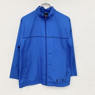 2000 年代 Nike 全拉鍊夾克，帶有 Swoosh 標誌，藍色，M 碼，古著
