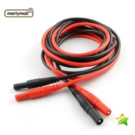 MERLYMALL 1/2pcs Meter Test Lead Extension, 100CM/ 39.37inch Silicone Male-to-Female Banana Plug, 4m