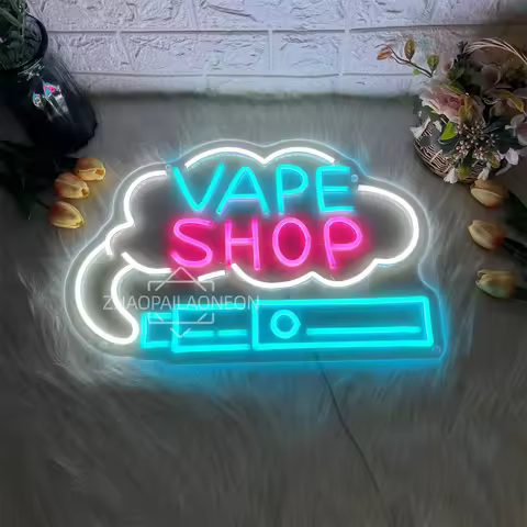 VAPE SHOP Led Neon Sign Wall Room Party Bar Decor LED Neon Light Signs for Bedroom Bar Club Pub Deco