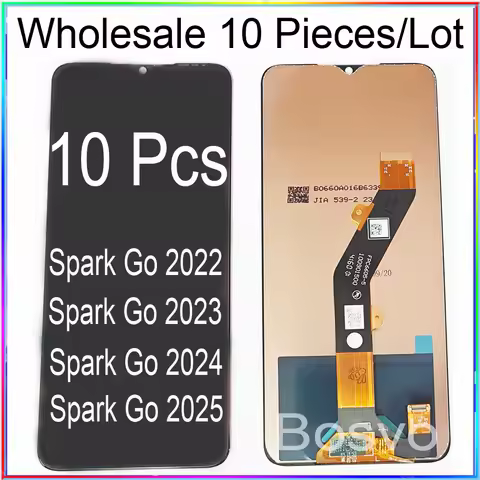 Wholesale 10 Pieces/Lot for Tecno Spark Go 2024 Screen Spark Go 2023 Display Spark Go 2025 2022 LCD