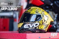 EVO GT PRO VALIANT II GOLD (SMOKE LENS) FULL FACE DUAL VISOR WITH FREE CLEAR LENS