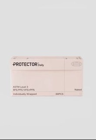 (全新) Protector Daily Face Mask 口罩 (30個/獨立包裝) - 裸粉色