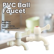PVC Plastic Faucet Bibb Tap with Hose Connector Gripo Durable Water Tap for Home Garden Use