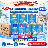 Mr. Vet Cat Can All Life Stages Functional Wet Food 1 Box (24pcs x 400gr) - Canned Wet Food for Cats