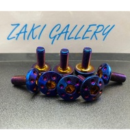 M6 screw titanium skru titanium Disc brake screw titanium fender Screw king drag Skru titanium engin