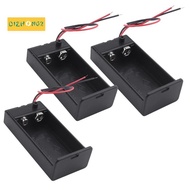 3 Pcs Two Wire Lead On/Off Switch 1 x 9V Battery Cell Case Holder