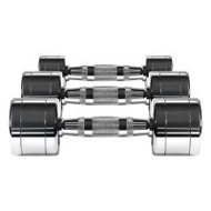 不銹鋼實心電鍍啞鈴 | 一體成型穩固設計 - 5KG (單個)