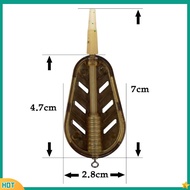 【XK】 Bait holder explosion hook zinc alloy bait holder feeder library fishing 1PC