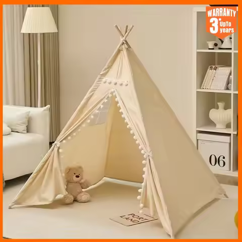 Portable Children Play Tent 1.6m/1.3m Indoor Play House Wigwam Child Tipi Teepee Toddler Ball Pit Ca