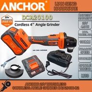 ANCHOR 20V BRUSHLESS CORDLESS ANGLE GRINDER DCA20100-B2