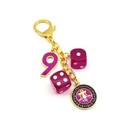Power Of 9 Windfall Amulet Feng Shui Keychain - For Properity, Gambling Luck, Speculative Luck - Goo