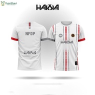【YuanShuai】Nfdp Men's White Shirt Tunas Hakka Academy League Malaysian Football Jersey Slave Adult A