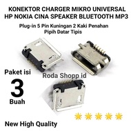 Konektor Charger Mikro Universal Hp Nokia Cina Speaker Bluetooth Musik MP3 MP4 Usb Conektor Cas bt