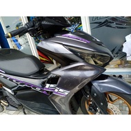 Striping AEROX NEW 155 TRANSPARENT CUSTOM PURPLE STICKER TRANSPARENT AEROX NEW 155
