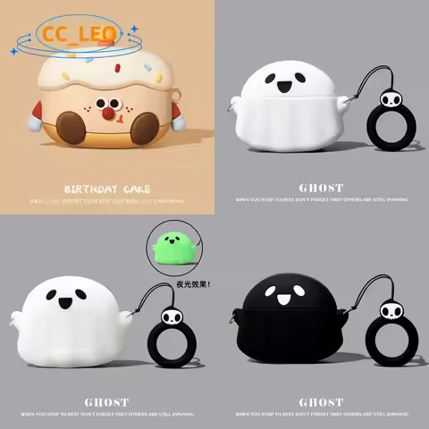 Case for EDIFIER Comfo Q Cartoon Cake Cute Ghost Clear Soft Case EDIFIER Comfo Q Shockproof Shell Ca