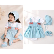 ALICE A / B JUMPER DRESS baju sepatu bonet pakaian anka bayi perempuan pergi jalan lucu cod owen bab