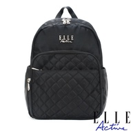 [ELLE Active]] Life Mark Series-Backpack-Black
