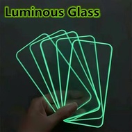 Luminous Tempered Glass Redmi 9 9A 9C 9T 10 10C Note 7 8 9 10 10S 11 11S 9S Pro 10T 11T Pro 11 Lite M3 M4 F3 F4 X3 X4 GT NFC Pro 4G 5G Airbag Screen Protector