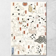 Cats Utagawa Kuniyoshi ukn6 Canvas Print