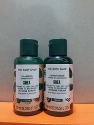 The Body Shop 乳油木果豐盈洗髮精 60ml&amp;乳油木果豐盈護髮乳60ml，一次賣2組
