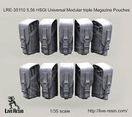 Live Resin 1/35 LRE-35110 5.56 HSGI Triple Magazine Pouches