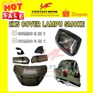 EX5 DREAM CAVER LAMPU TINTED HITAM SMOKE GREY HEAD TAIL LAMP LAMPU DEPAN CAVER SIGNAL DEPAN BALAKANG