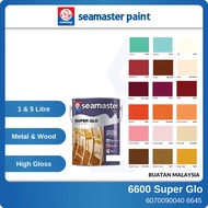 SEAMASTER 1Liter 5Liter Super Glo 6600 High Gloss Finish Wood and Metal Paint Cat Kayu Cat Besi Cat Berkualiti