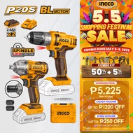 Ingco 2pcs 20V Combo Kit Set Cordless Drill & Impact Wrench COSLI230702 ICPT