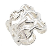 [二手] 愛馬仕 HERMES 戒指 Chaine d'Ancre Enchainée 戒指 純銀 925 Chaine d'Ancre Enchainée 戒指 女士二手 A