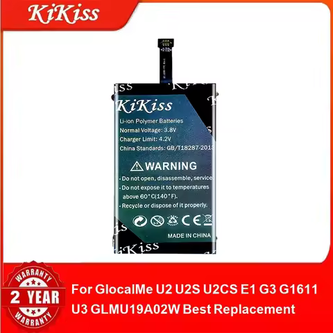 Battery For GlocalMe U2 U2S U2CS E1 G3 G1611 U3 GLMU19A02W Best Replacement