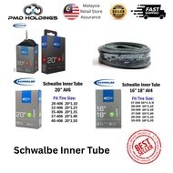 Schwalbe Inner Tube 16inch to 18 inch AV4 & AV6 Inner Tube for 20inch 406 Tire & 20" 451 Wheelset Bi