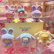 New upgrade MINISO Sanrio Rabbit Series Blind Box Melody Cinnamoroll Babycinnamoroll Clow M Hand-Made Desktop Decoration Gift